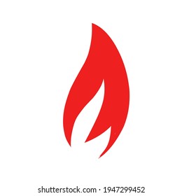ilustración vectorial de icono de fuego. diseño del logotipo de incendios. aislado en fondo blanco