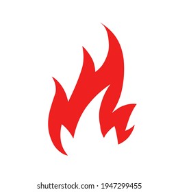 fire icon vector illustration. fire logo design. isolated on white background