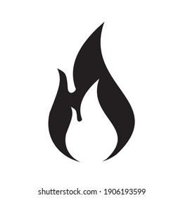 fire icon vector illustration sign