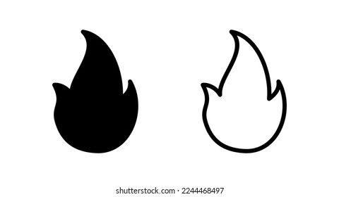 Fire icon vector illustration. fire sign and symbol