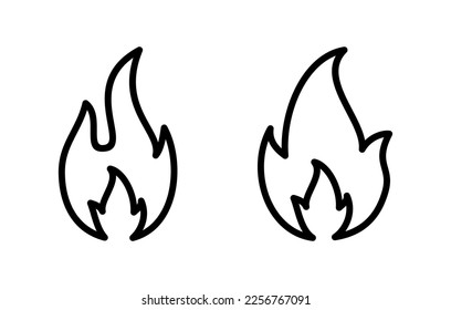 Fire icon vector illustration. fire sign and symbol