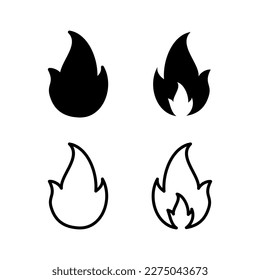 Fire icon vector illustration. fire sign and symbol