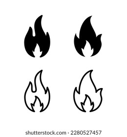 Fire icon vector illustration. fire sign and symbol