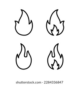 Fire icon vector illustration. fire sign and symbol
