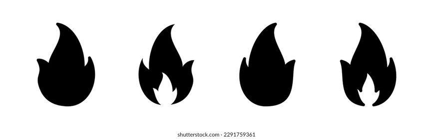 Fire icon vector illustration. fire sign and symbol