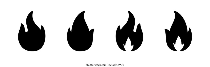 Fire icon vector illustration. fire sign and symbol