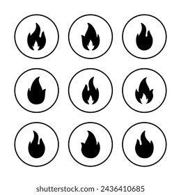 Fire icon vector illustration. fire sign and symbol