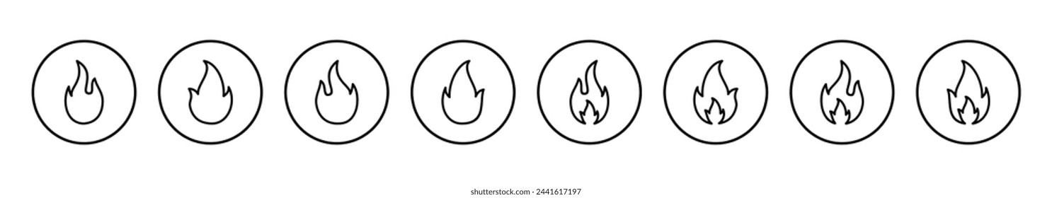 Fire icon vector illustration. fire sign and symbol