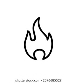 Fire icon vector illustration. fire sign and symbol