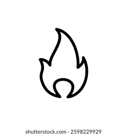 Fire icon vector illustration. fire sign and symbol