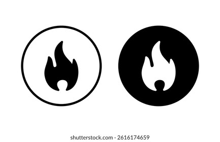 Fire icon vector illustration. fire sign and symbol