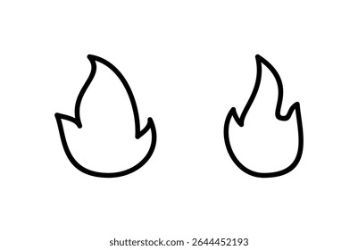 Fire icon vector illustration. fire sign and symbol