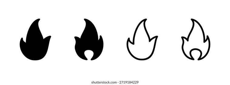 Fire icon vector illustration. fire sign and symbol