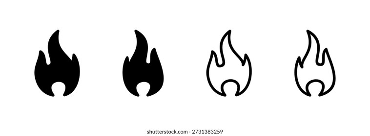 Fire icon vector illustration. fire sign and symbol