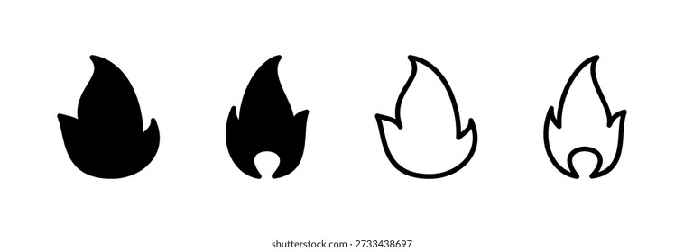 Fire icon vector illustration. fire sign and symbol