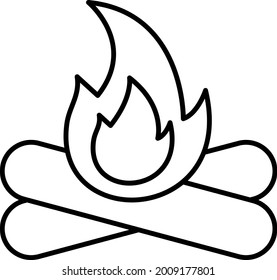 Fire icon vector image. Can also be used for web apps, mobile apps and print media.