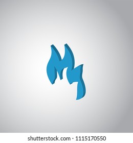 fire icon vector isolated on white background for your web and mobile app design, fire logo concept
