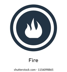 Fire icon vector isolated on white background, Fire transparent sign , symbols or elements in filled style