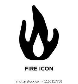 Fire icon vector isolated on white background, Fire transparent sign , food symbols