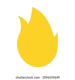 Feuersymbol, Vektorgrafik einzeln auf weißem Hintergrund