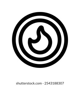 fire icon. vector line icon for your website, mobile, presentation, and logo design.