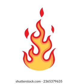 Fire icon vector set. Flame illustration sign collection. Burn symbol. Hot logo.