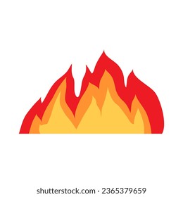 Fire icon vector set. Flame illustration sign collection. Burn symbol. Hot logo.