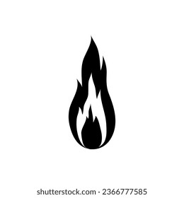 Fire icon vector set. Flame illustration sign collection. Burn symbol. Hot logo.