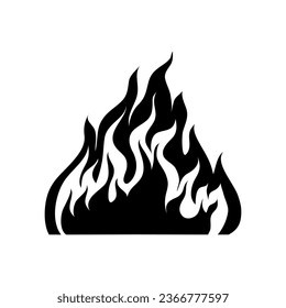 Fire icon vector set. Flame illustration sign collection. Burn symbol. Hot logo.