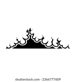 Fire icon vector set. Flame illustration sign collection. Burn symbol. Hot logo.