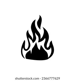 Fire icon vector set. Flame illustration sign collection. Burn symbol. Hot logo.