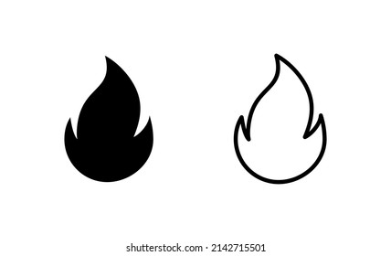 Fire icon vector. fire sign and symbol