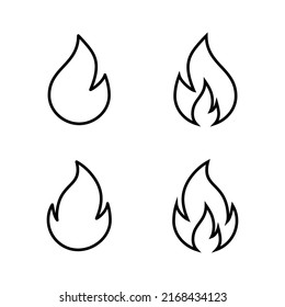 Fire icon vector. fire sign and symbol