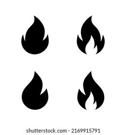 Fire icon vector. fire sign and symbol