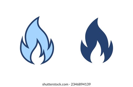 Fire icon vector. fire sign and symbol