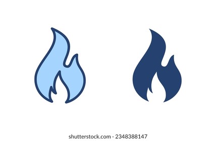 Fire icon vector. fire sign and symbol