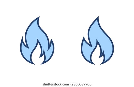 Feuersymbol, Vektorgrafik. Feuerzeichen und Feuerzeichen
