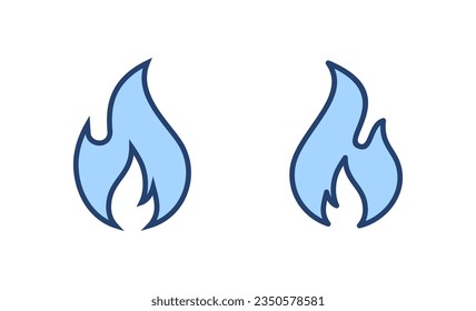 Fire icon vector. fire sign and symbol