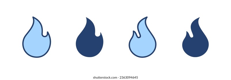 Fire icon vector. fire sign and symbol