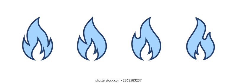 Fire icon vector. fire sign and symbol