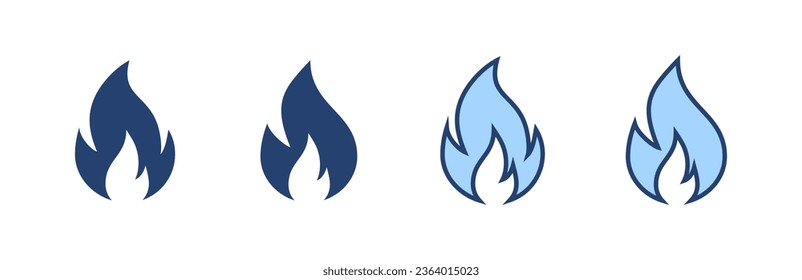 Fire icon vector. fire sign and symbol