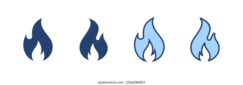 Fire icon vector. fire sign and symbol
