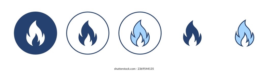 Fire icon vector. fire sign and symbol