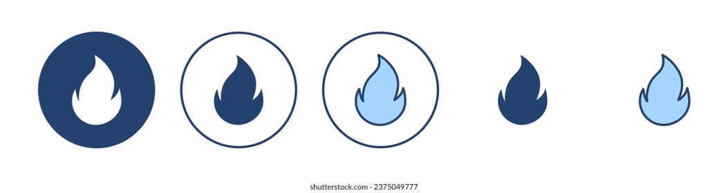 Fire icon vector. fire sign and symbol