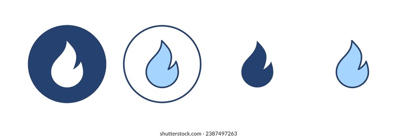 Fire icon vector. fire sign and symbol