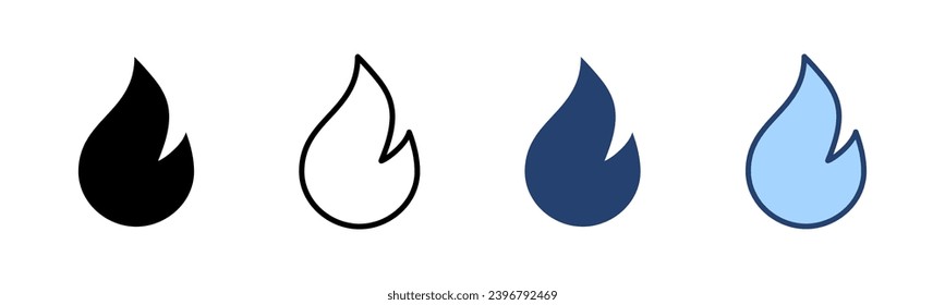 Fire icon vector. fire sign and symbol