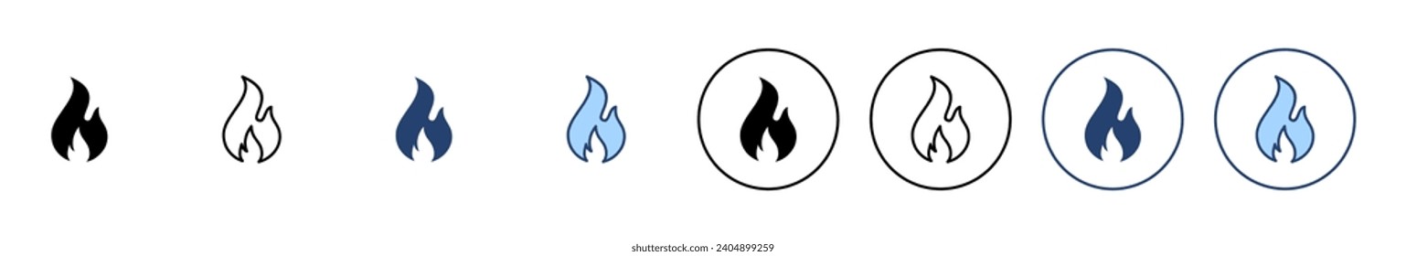 Fire icon vector. fire sign and symbol