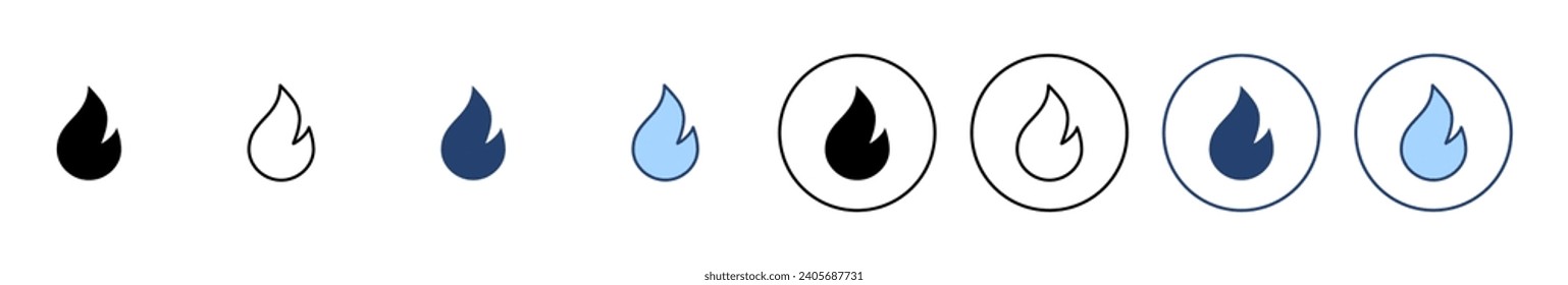 Fire icon vector. fire sign and symbol