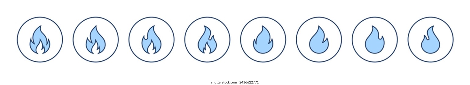 Fire icon vector. fire sign and symbol