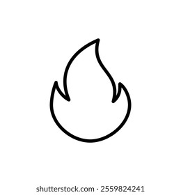 Fire icon vector. fire sign and symbol